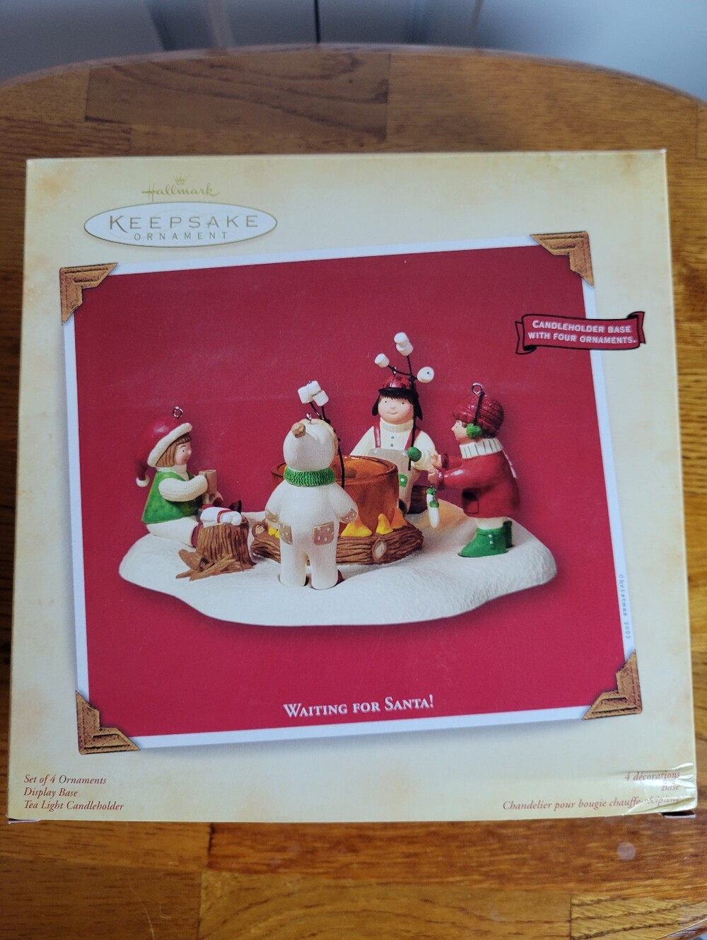 2003 Hallmark Keepsake Waiting for Santa Ornament Set